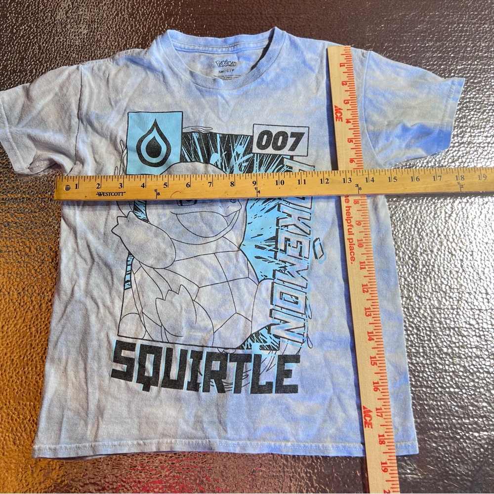 Pokemon Squirtle Tees Tshirt Youth Small Blue Tie Dye - Picture 3 of 5